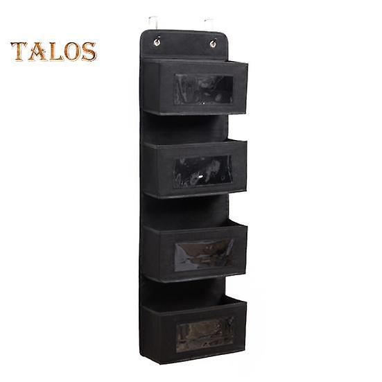 Fabric Hanging Closet Organizer Durable Multi-Layer Storage Bag with Transparent Window Wardrobe Hanging