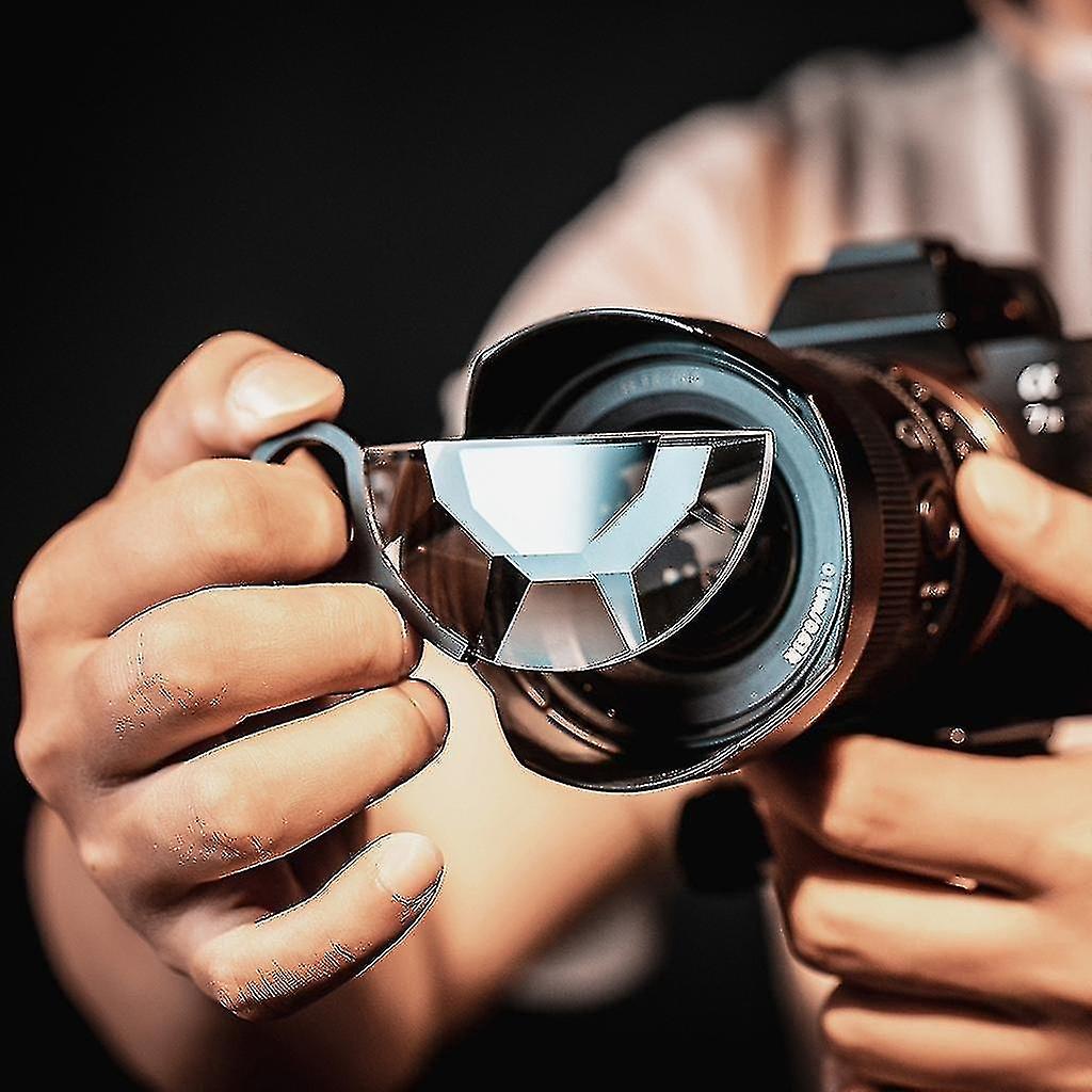 79mm handheld semicircular kaleidoscope special effect filter optical glass prism multi-refraction p