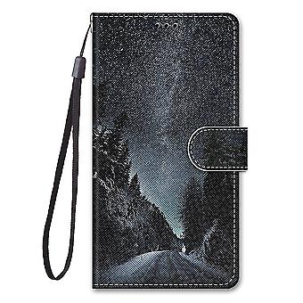 Case For Samsung Galaxy A23 5g Painted Flip Cover Magnetic Coque Cover Etui Closure - Mountain Road