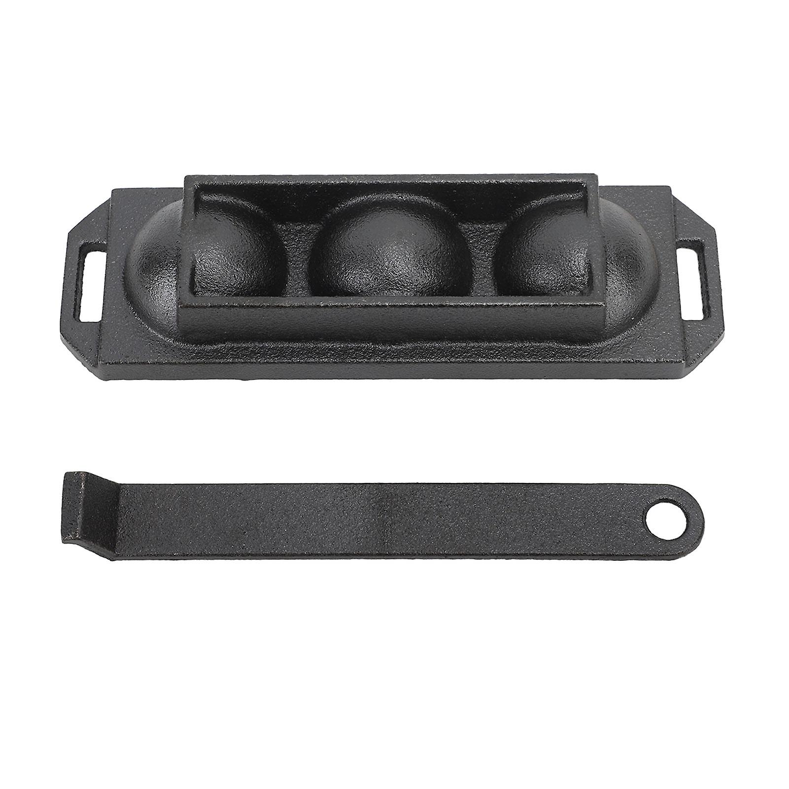 Cast Iron Takoyaki Pan Cast Iron Unique Portable 1.6in Octopus Ball Pan for Baking Cooking