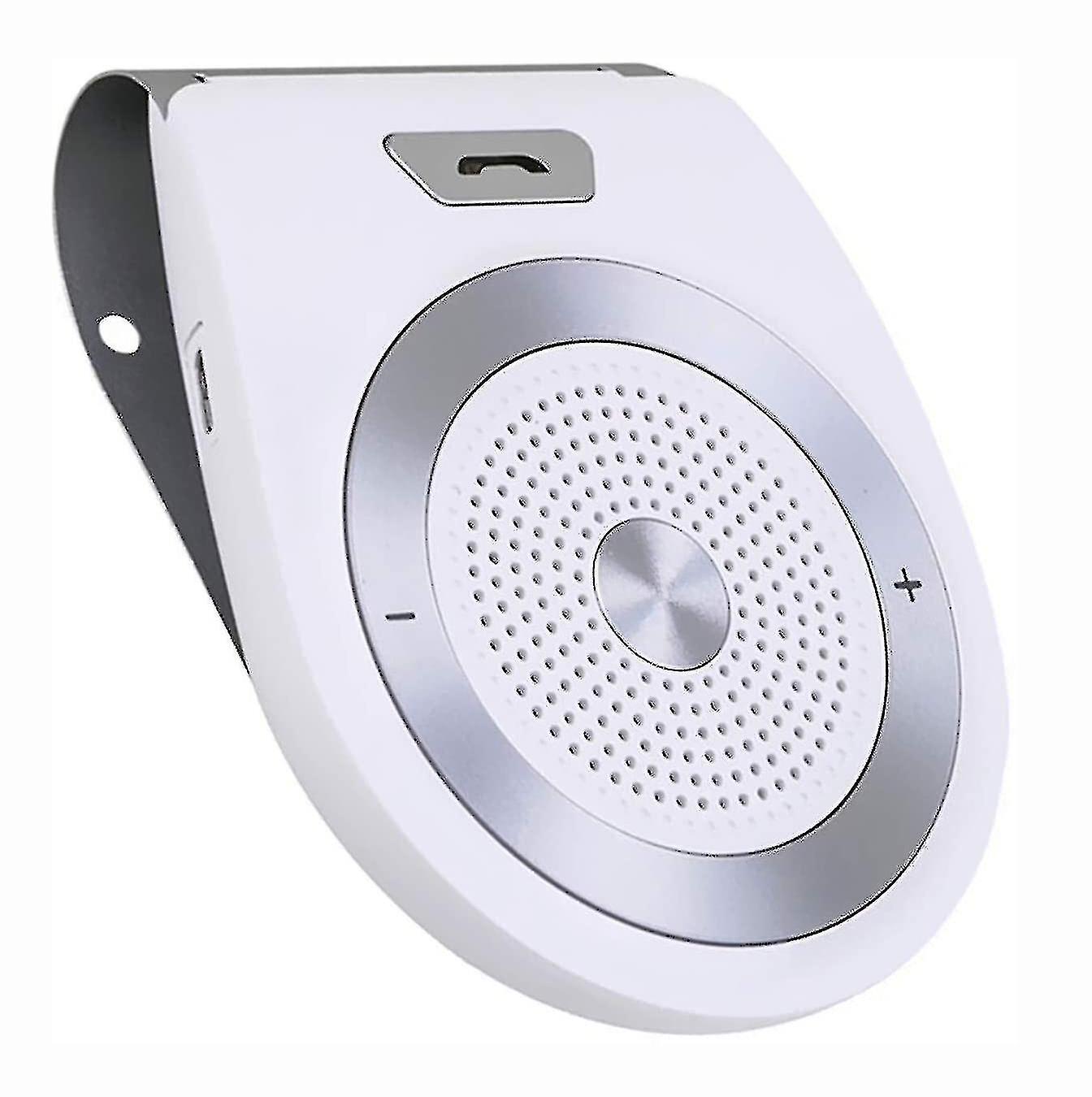 Bluetooth Car Hands-Free Kit With Built-In Motion Sensor And Gps Support (Color: White)