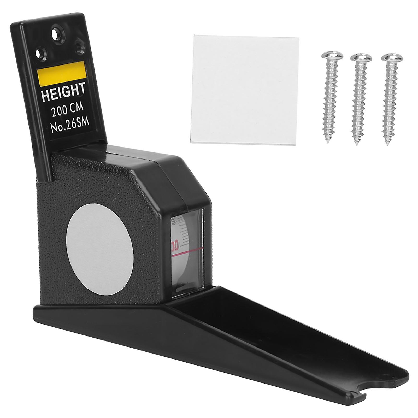 Mètre ruban rétractable de 2 mètres, outil de mesure de la hauteur et de la taille (noir)