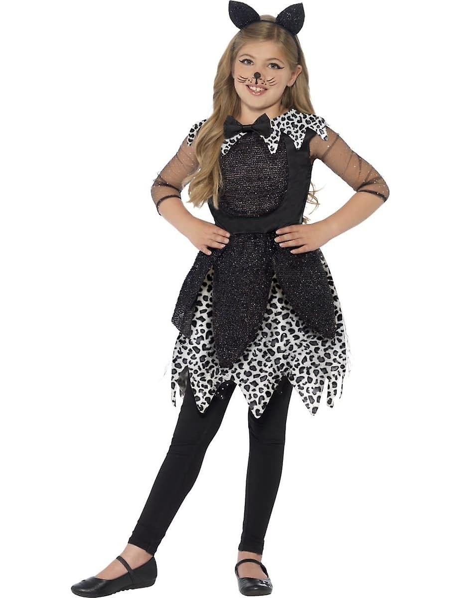 Girls' spotted cat costume