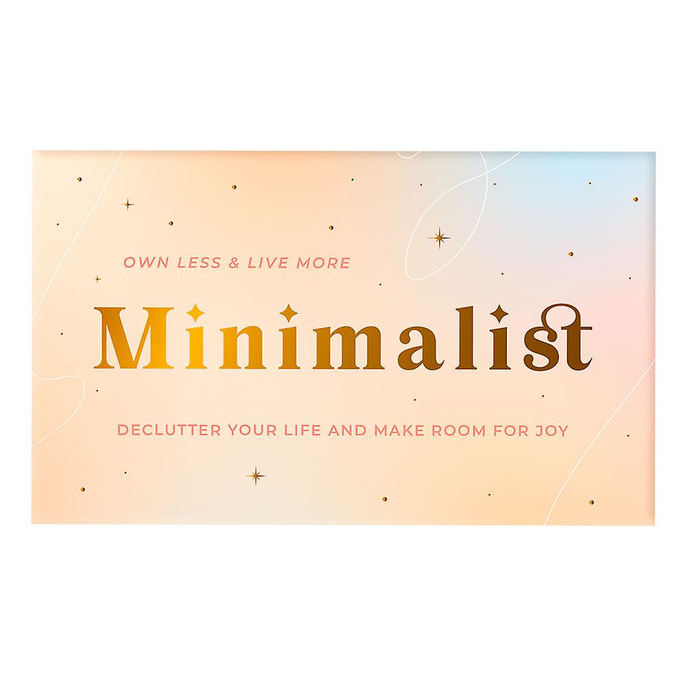 and High Quality Own Less & Live More 100 Pieces Minimalist Cards