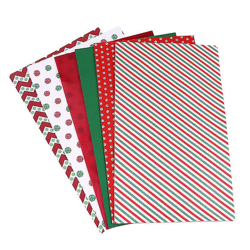 6pcs Polka Dot Leather Fabric Set