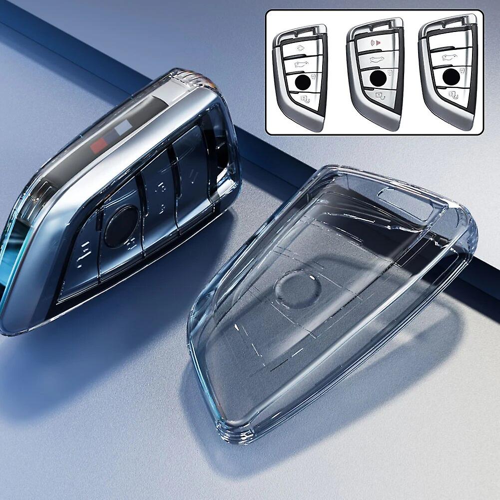 Car Transparent Key Case Tpu Full Cover Protection Shell Bag For Bmw F90 F48 G01 G02 F15 F85 F16 F86 F45 F46 G30 G31 G32 G11 G12