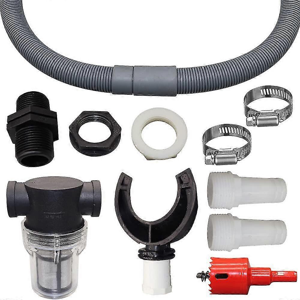 Rain Collector With Flex Hose, Water Collector Sets, Rainwater Collection Diverter, Connection, Rubber Hose Connection For Rainwater Collector (with F