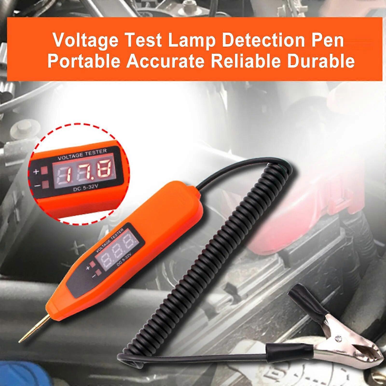5~32V Car Circuit Tester LCD Display Digital Display Voltage Test Pen Car Repair Tool Car Truck Circuit Scanner Power Probe Aut FN9U8768