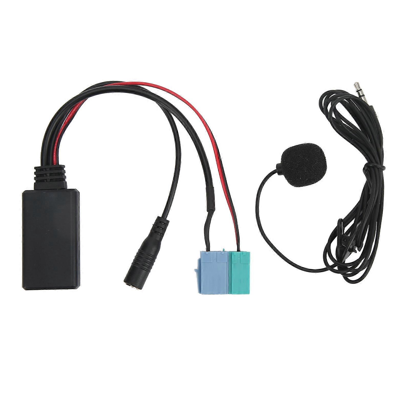 6Pin 8Pin Bluetooth AUX IN Adapter Audio Microphone Cable Replacement for FIAT BRAVO 2007 Up E2U011