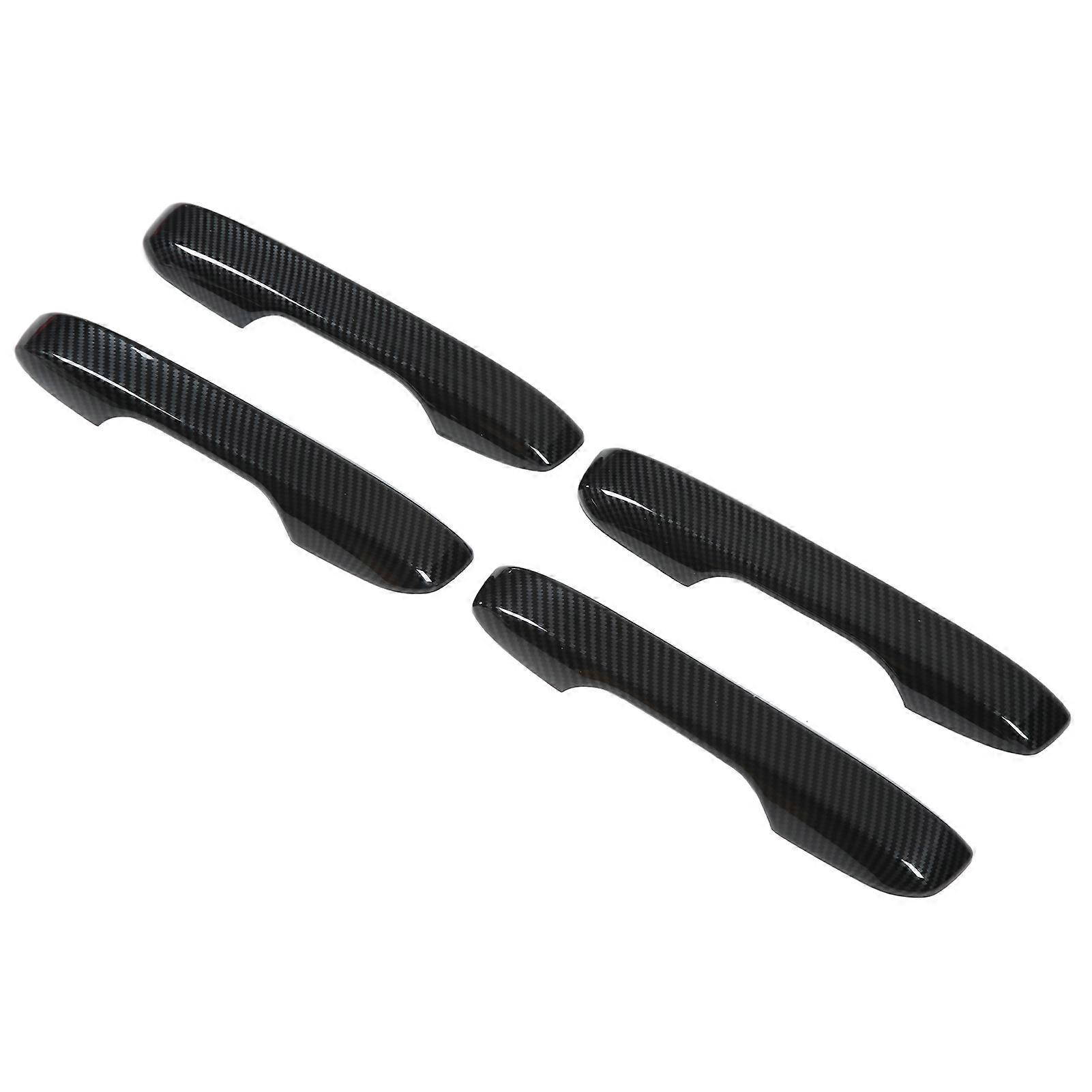 4pcs Outside Door Handle Trim Carbon Fiber Color ABS Stylish Replacement for Civic 11th 2022 E2U811