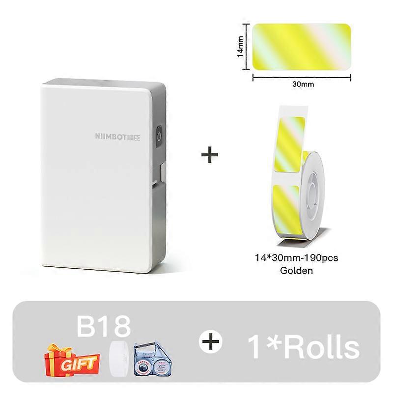 Niimbot B18 ناقل حراري ملصق طابعة مصغرة صانع الملصقات مع أوراق الحيوانات الأليفة الشريط للتخزين المنزلي التجاري