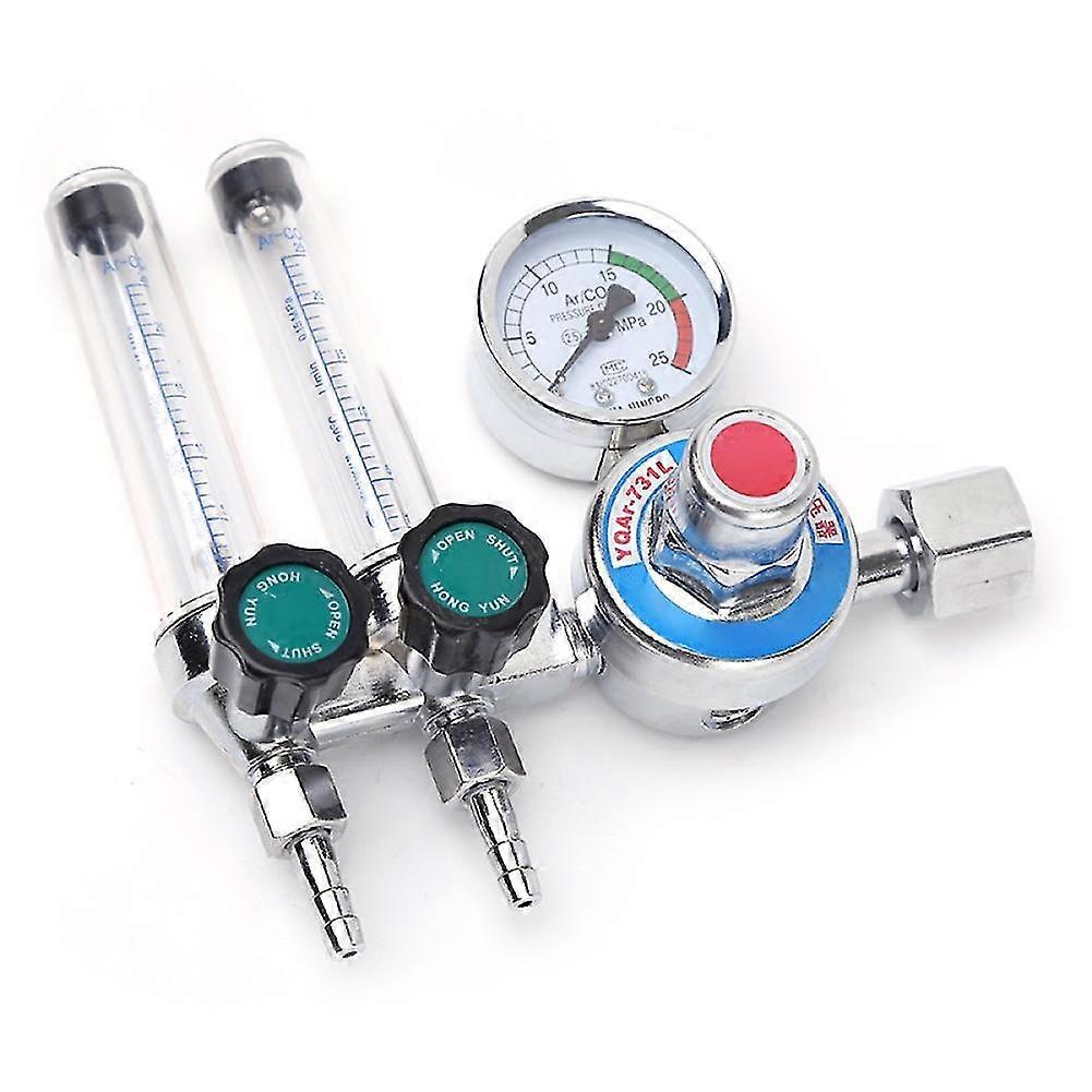 Argon Arc Welding Double-tube Flowmeter Gas Regulator Gauge Pressure Reducer