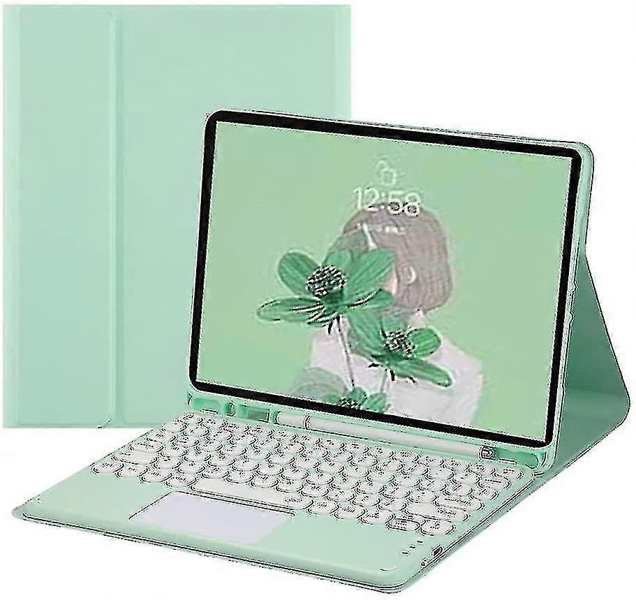 Ipad 10th Generation 2022 Keyboard Case With Touchpad Cute Round Key Color Keyboard Ipad 10 10.9 Inch Detachable Touch Keyboard Slim Smart Cover With