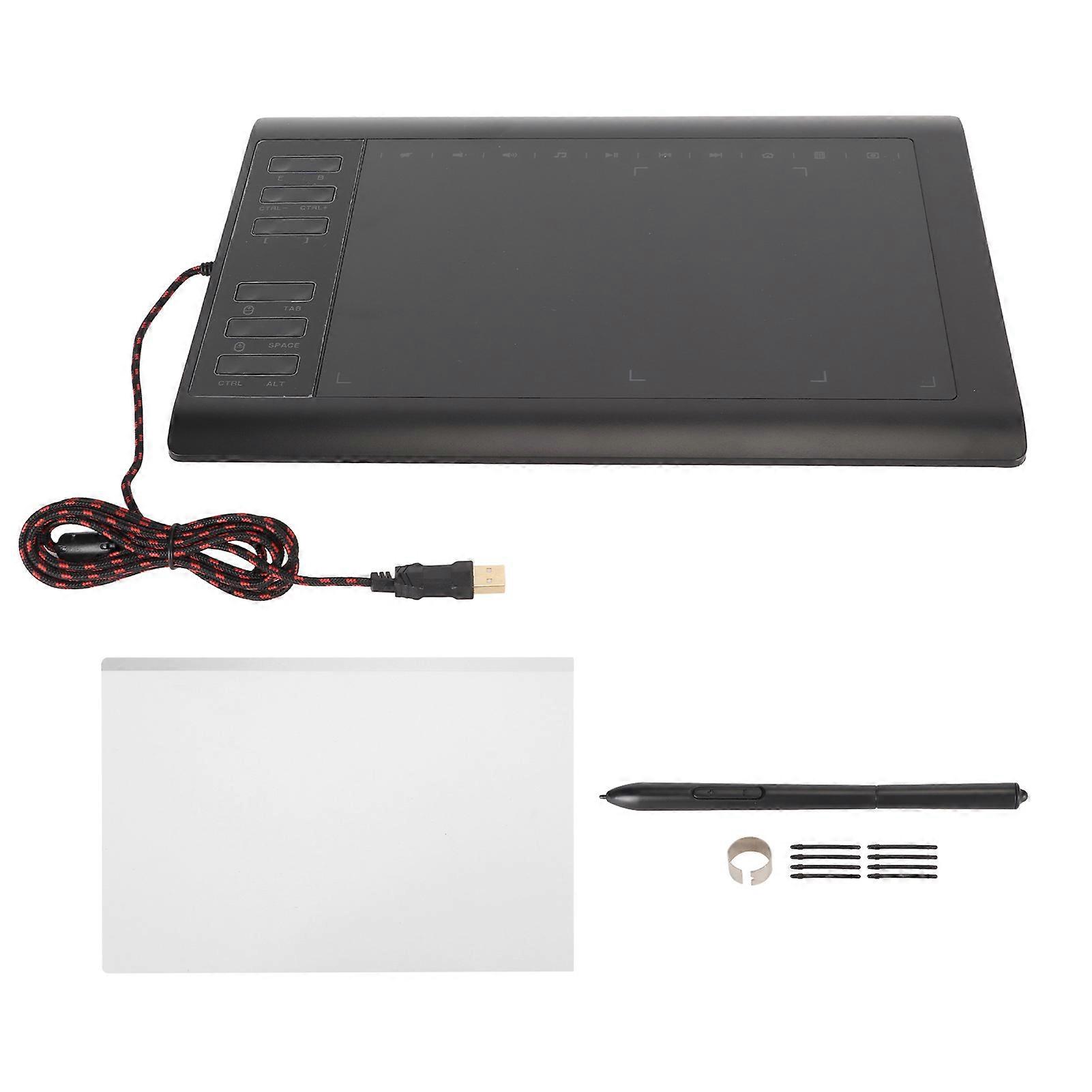 Graphics Drawing Tablet 8192 Levels Pressure 233 RPS 22 Function Keys Digital Art Tablet for Phone Laptop Desktop