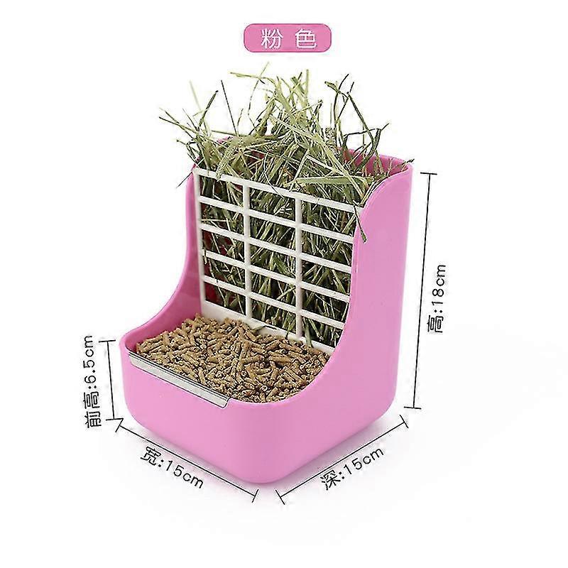 Automatic feeder, 2in2 feed and hay feeder for rabbits, guinea pigs and other small animals