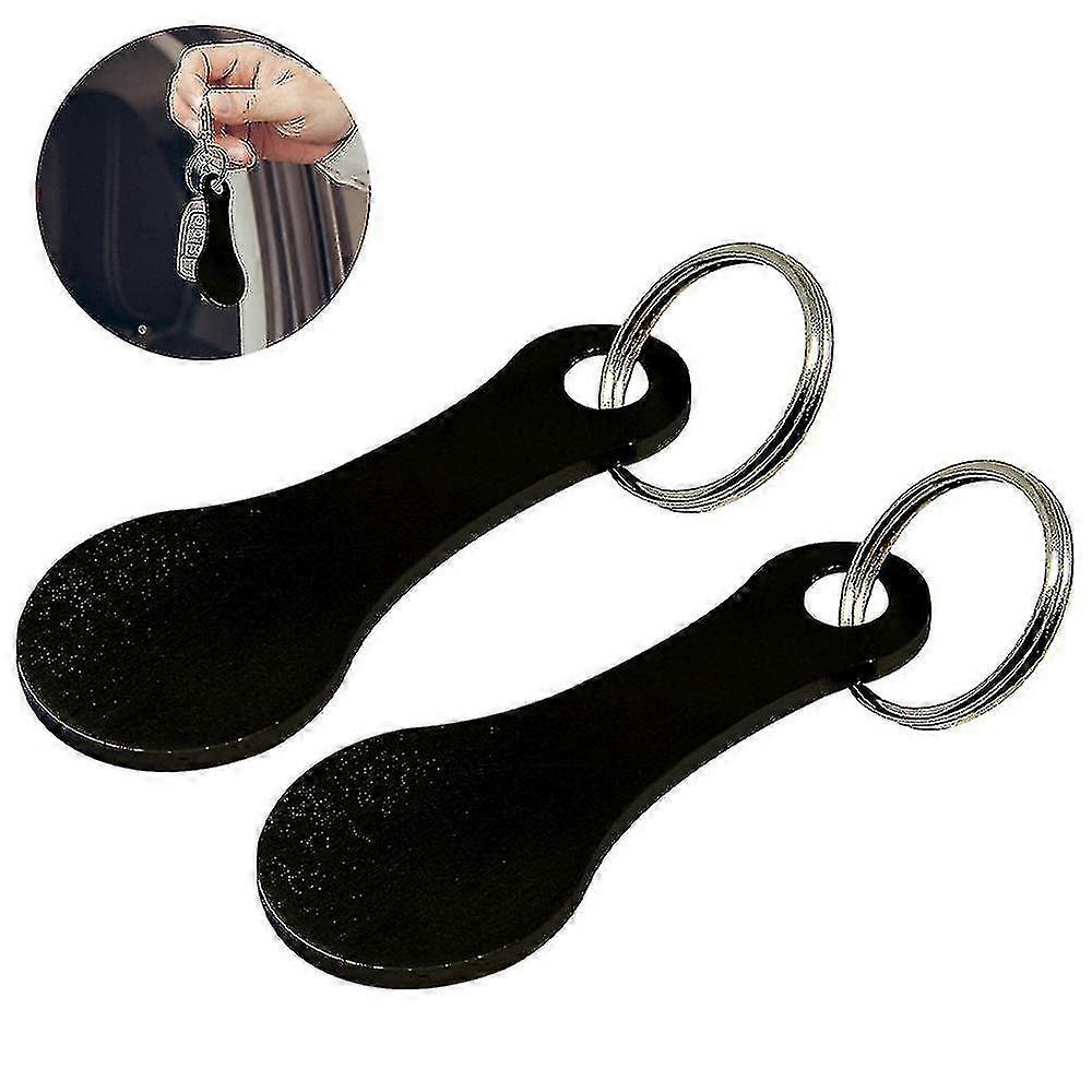 Shopping Trolley Release Key 2pcs Universal Shopping Trolley Token Key Chip Shopping Trolley Removable Keys Token Coin Keyring For Shopping Carts--