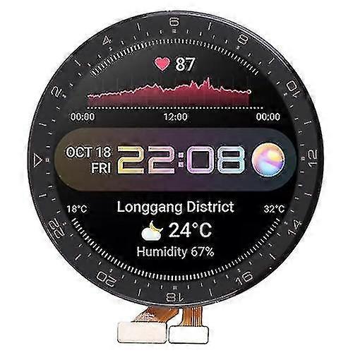 Replacement Lcd Screen And Digitizer Complete Assembly, Compatible With Huawei Watch 3 Pro