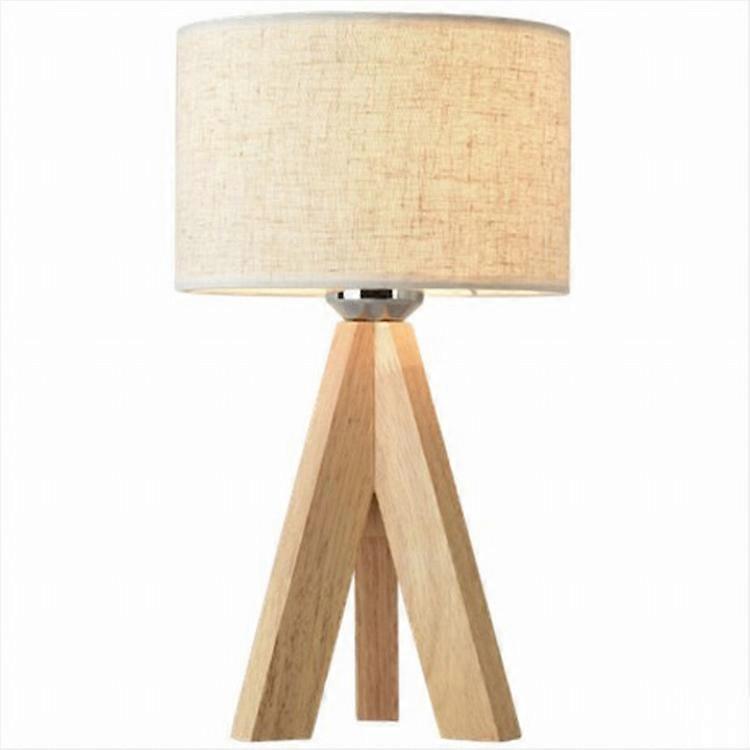 Medieval bedside lamp, small tripod table lamp with linen lampshade, suitable for children's rooms, living rooms, bedrooms, coffee tables, UL certifie