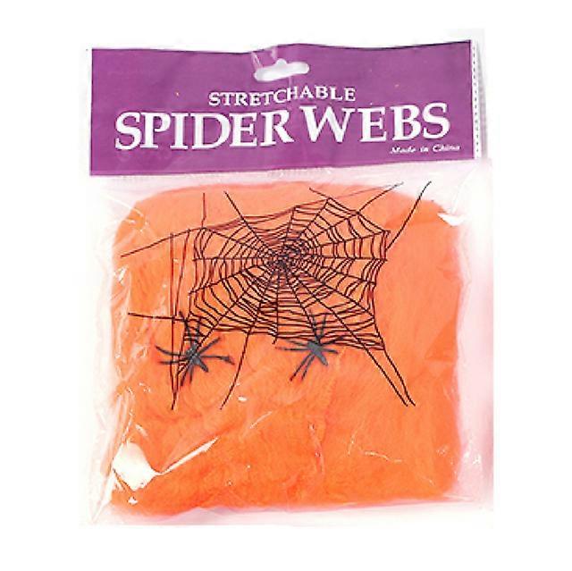 Halloween Spider Web Scary Party Scene Props White Stretchy Cobweb Spider Web Horror Halloween Decoration for Bar Haunted House