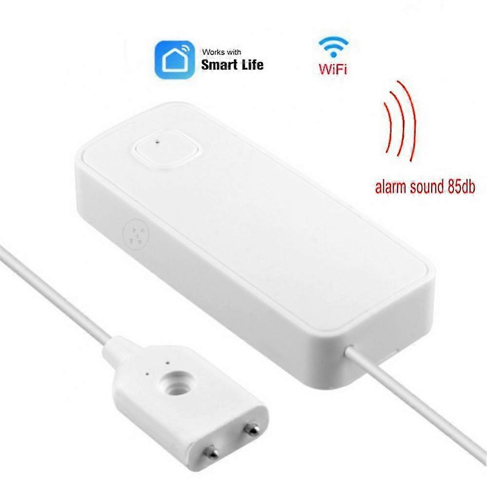 Wifi Real Time Flooding Alarm Batteries Water Leakage Alarm Paste And Use Smart Home