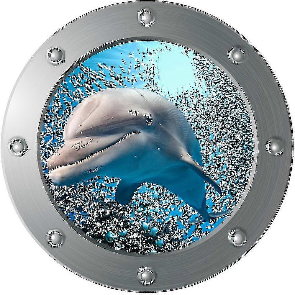 2024 3d Dolphin Wall Decorative Simple And Creative Removable Wall Stickers