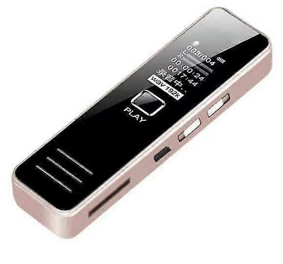 Professional Digital Recorder, Mp3 Playback, Usb Rechargeable-8gb(Rose Gold)