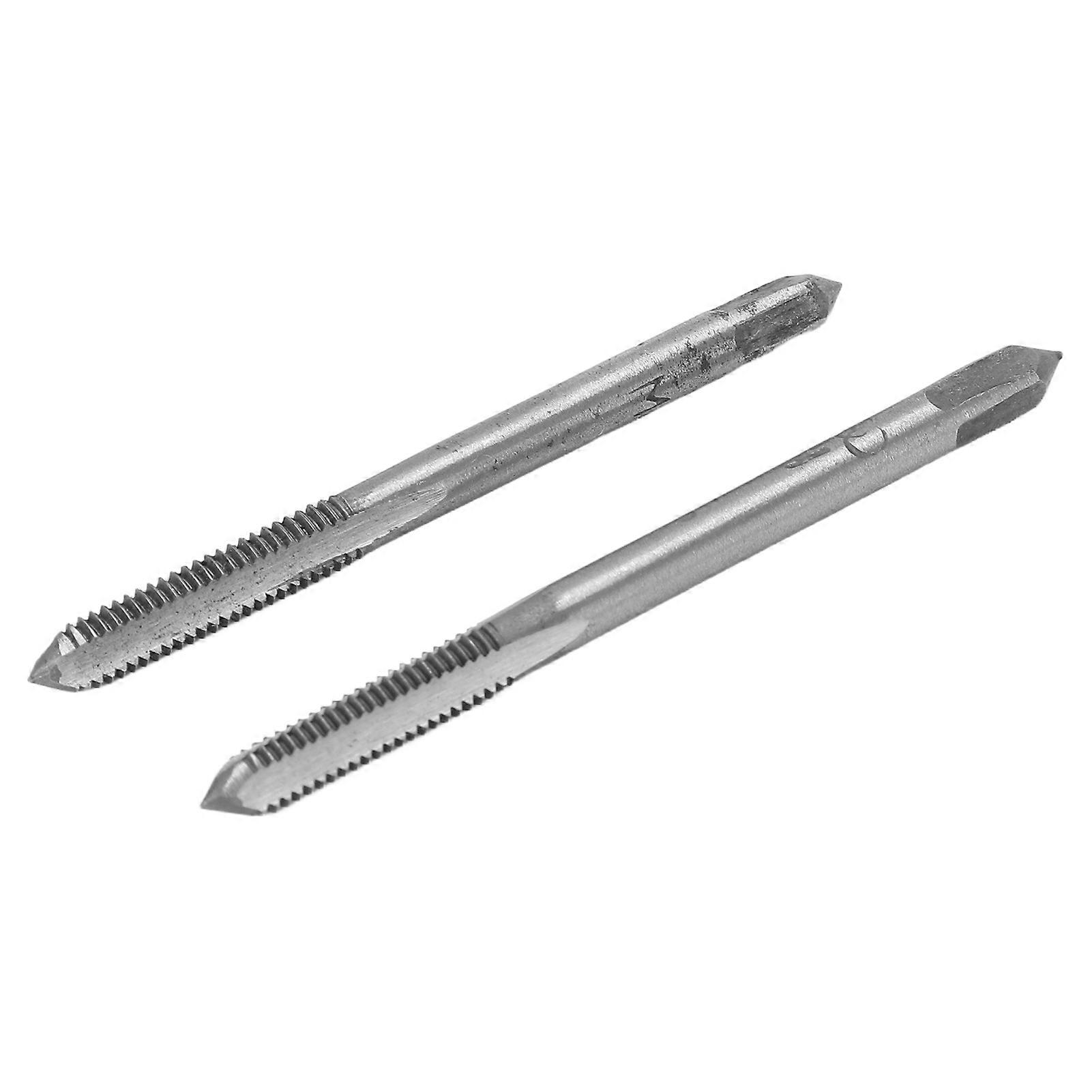 2Pcs/Set Metric Machine Tap High Speed Steel 3 Straight Flutes Screw Thread Tapping ToolM4x0.7