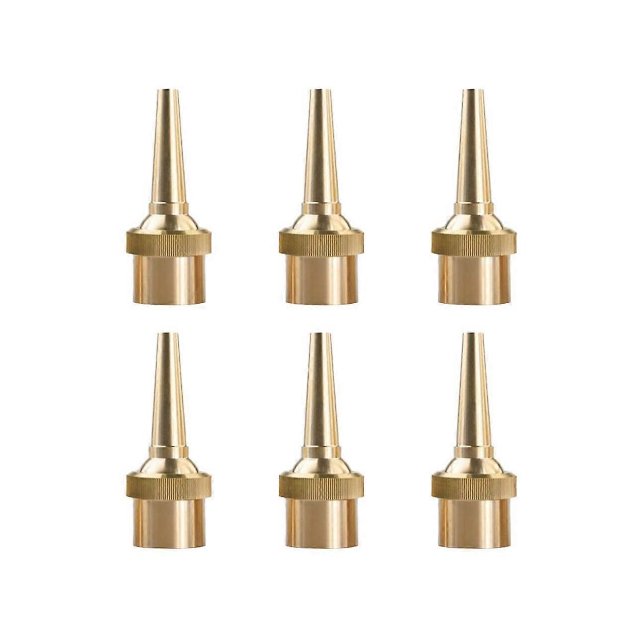 6 PCS Nozzle Head G1/2 DN15 Adjustable Direction Jet Water Spray Sprinkler Head for Garden Pond Amu