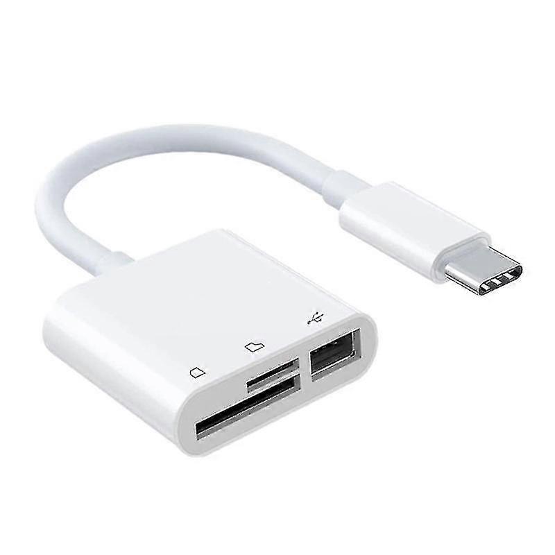 USB C 3 in 1 Hub Konverter Typ-C Adapter SD Card Reader für MacBook Pro Laptop