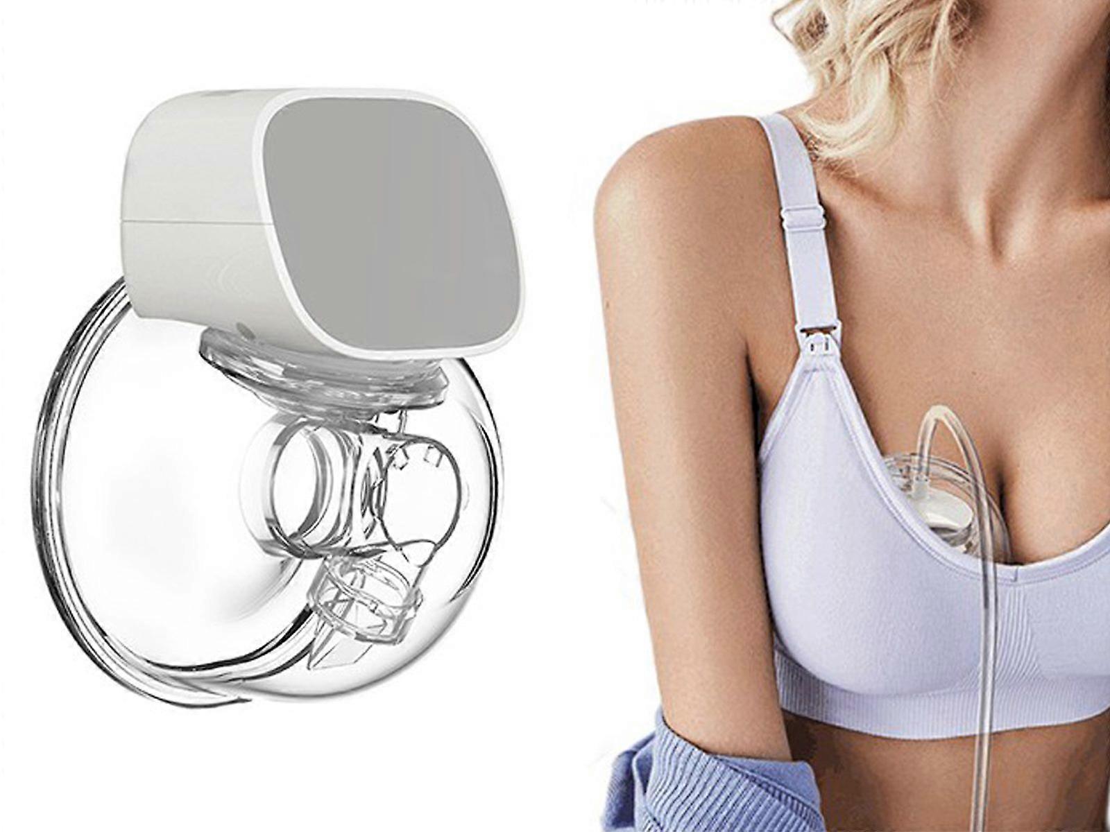 1PCS Portable Electric Breast Pump Grey