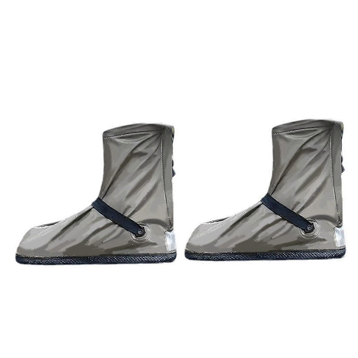 Couvre-chaussures de pluie imperméable à l’eau unisexe moto cyclisme vélo bottes de pluie chaussures couvre imperméable