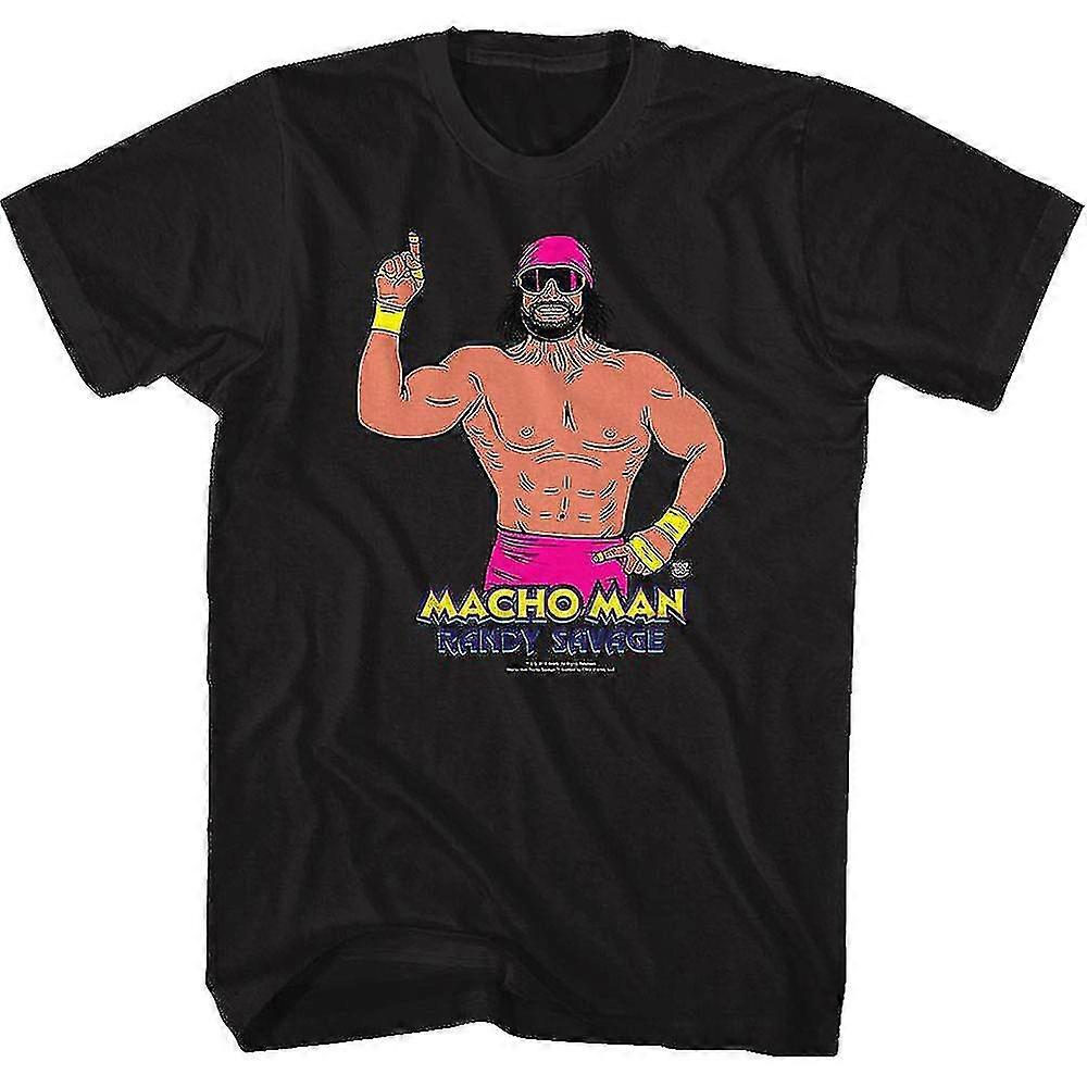 Illustrert Macho Man Randy Savage T-skjorte