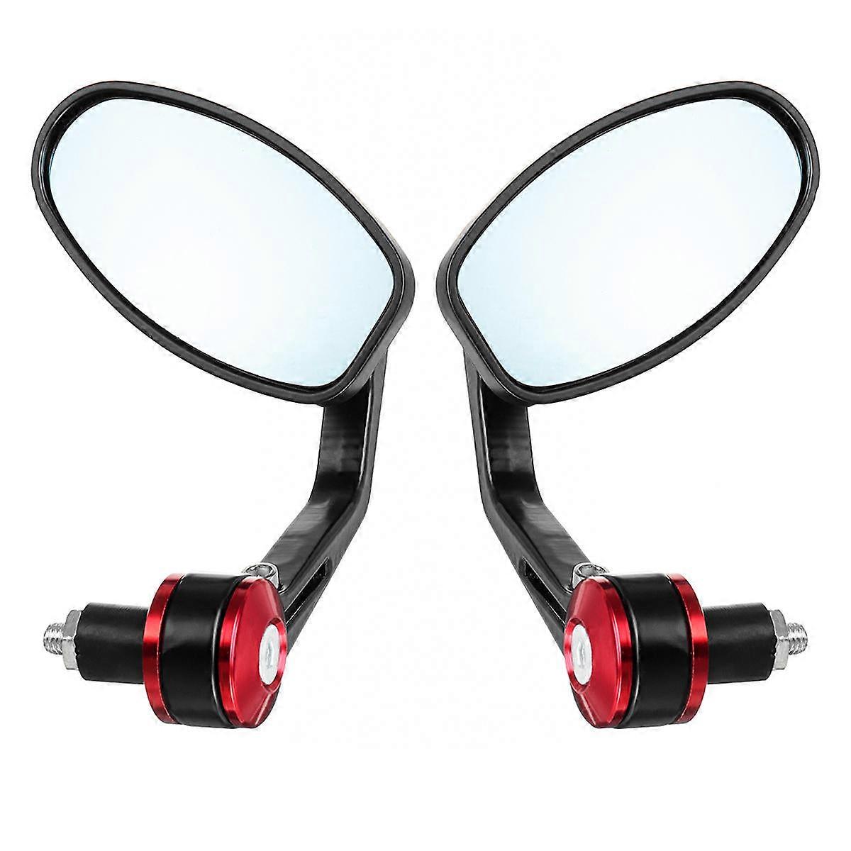 Pair Left Right Universal Handlebar Rearview Side Mirrors Motorcycle Scooter