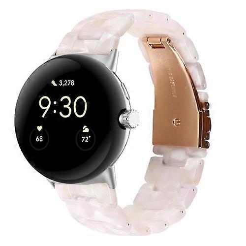 For Google Pixel Watch Three-beads Resin Watch Band