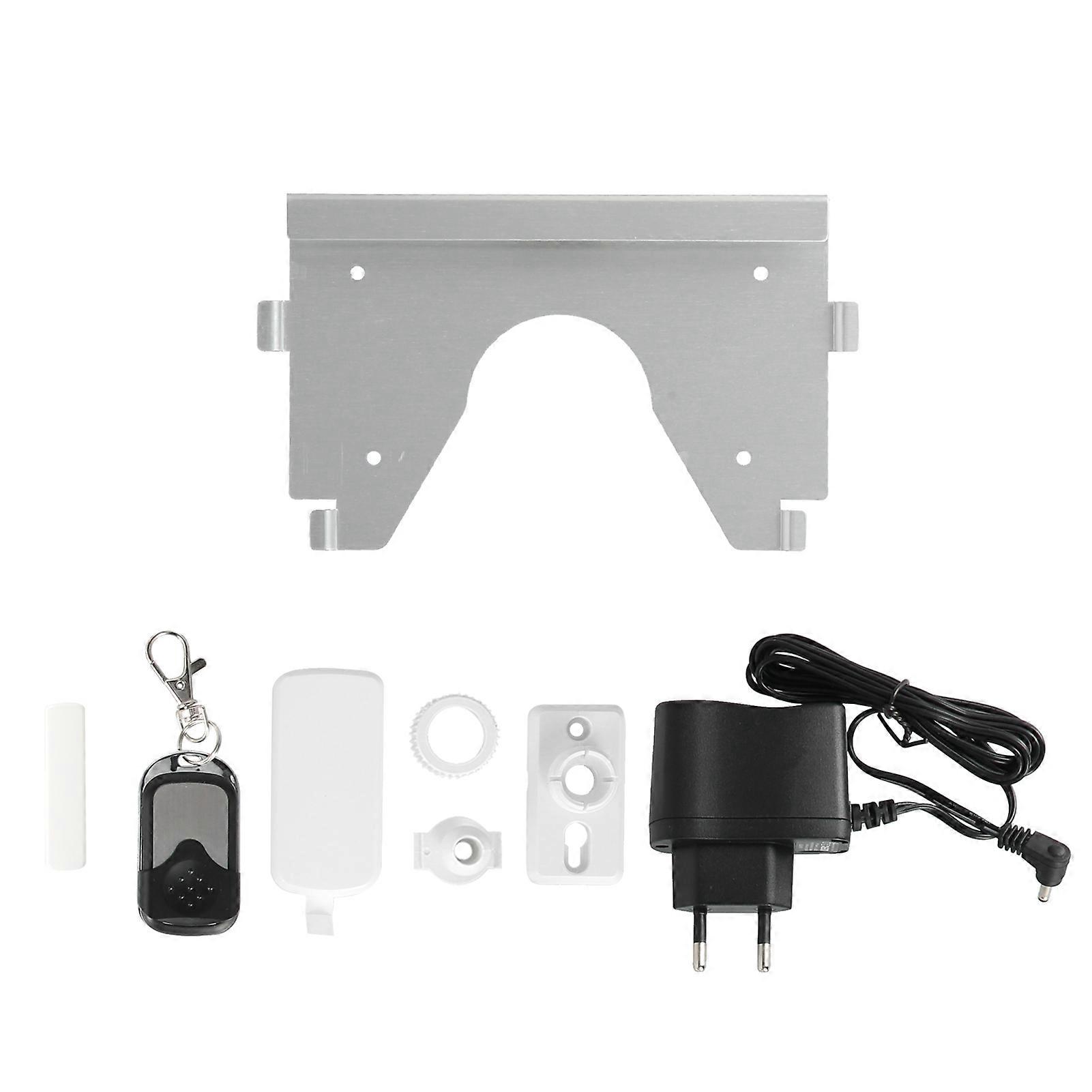 Wireless WiFi Alarm Kit Motion Detector Door Sensor Remote Controller Sound Light Alarm AC 100240V