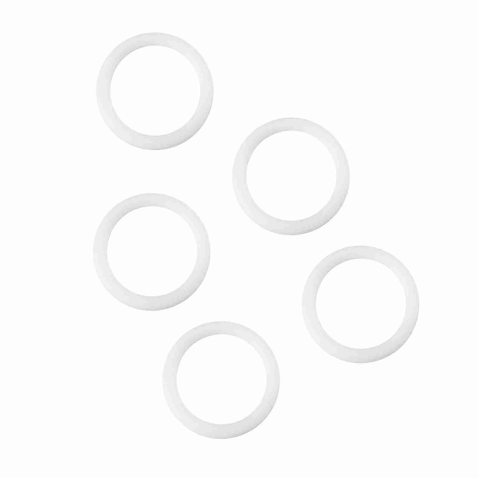 2024 20pcs Silicone Safe O Rings Dummy Pacifier Chain Clips Adapter Holder For Baby Transparent1