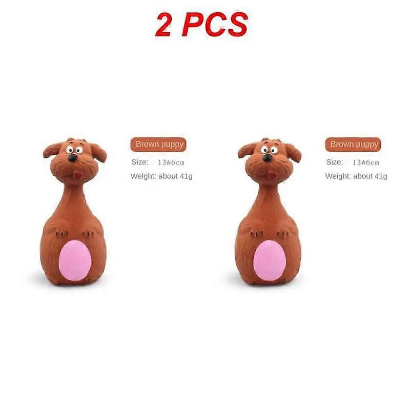 1/2PCS Grinçant Chien Jouets En Caoutchouc Résistant À Morsure Chien Latex Mâcher Jouet Animal Forme Chiot Son Jouet Fournitures Pour Chiens