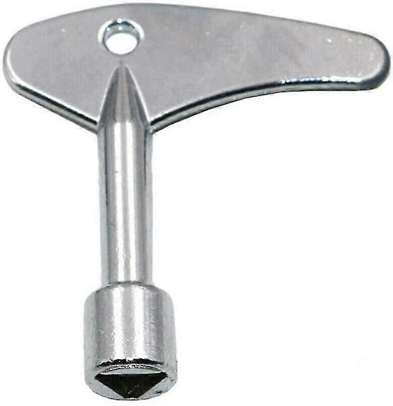 Triangle Key Control Cabinet Key Valve Meter Electric Control Cabinet Wrench Key For Panel Lock (silver) (2pcs)