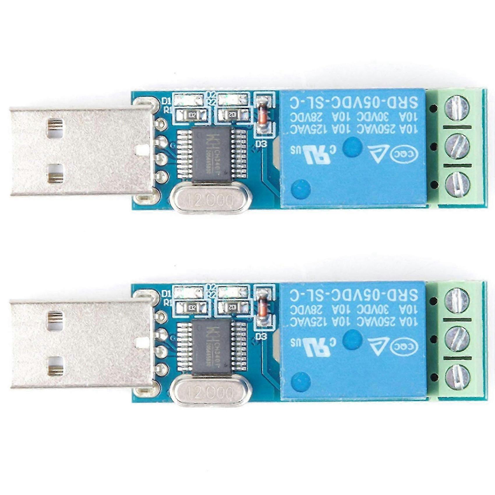 2x Usb Relay Module Usb Intelligent Control Switch Usb Switch For Lcus-1 Type Electronic Converter