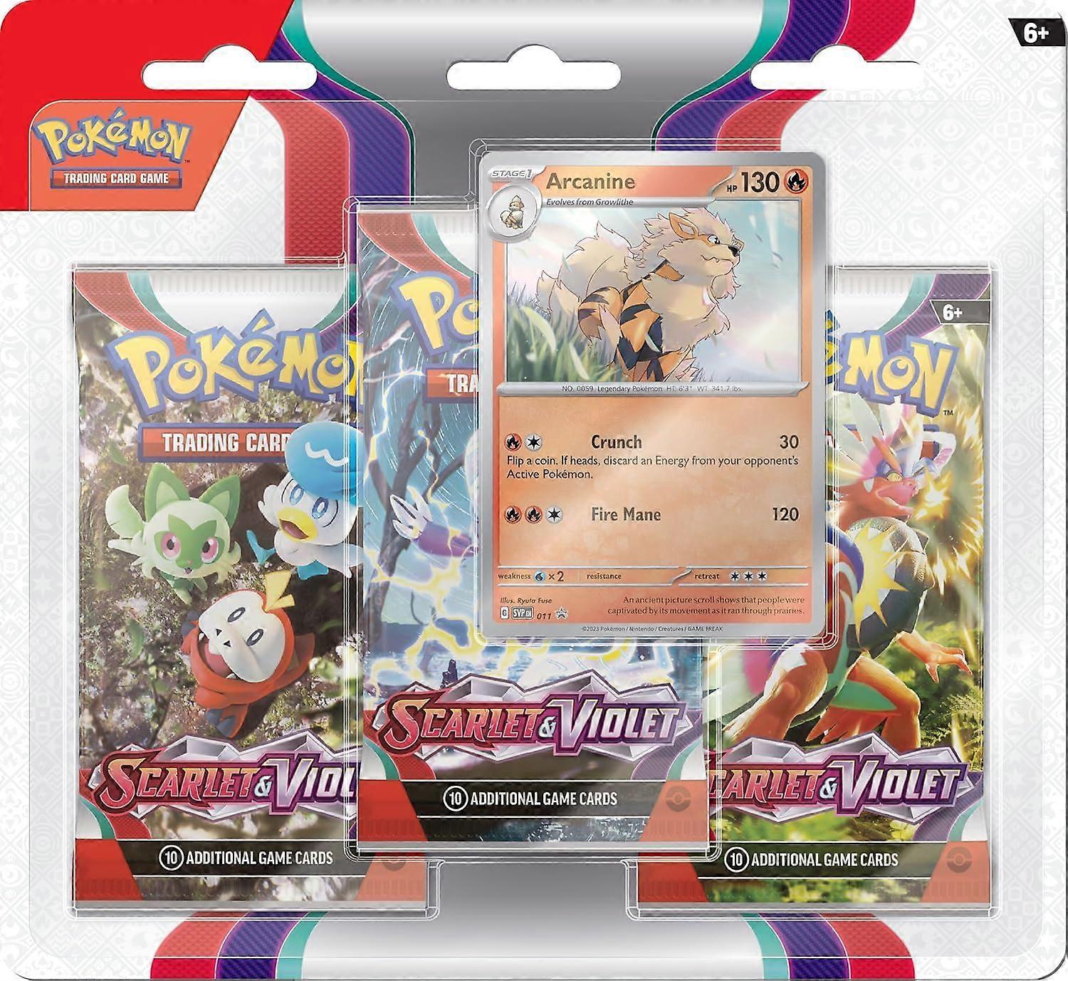 Pokemon TCG Scarlet & Violet 1 3-Pack Booster Display (Pack of 12)