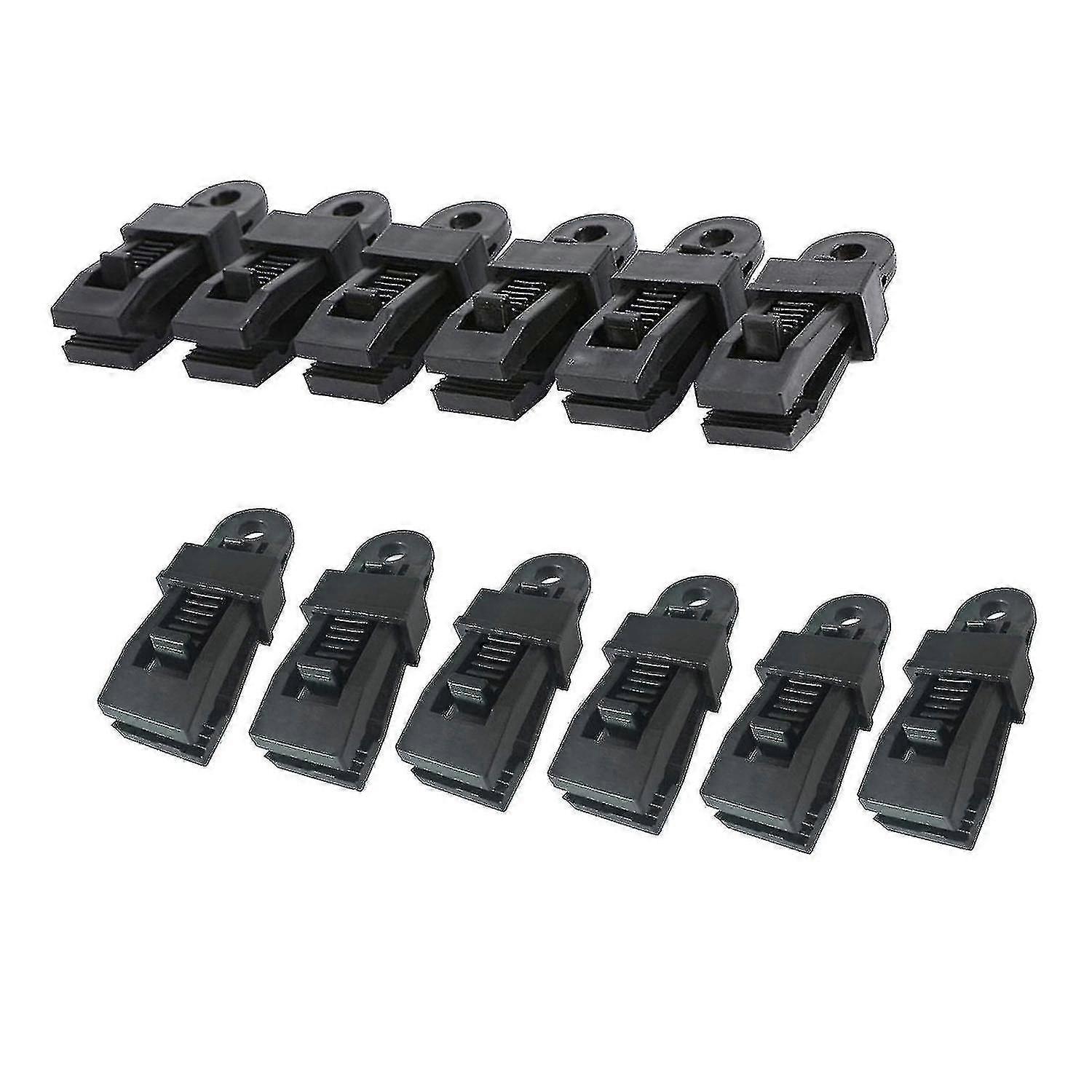 Fgao 12 Pack Tarpaulin Clips Lock Grip Awning Clamp Multipurpose Tarp Clips