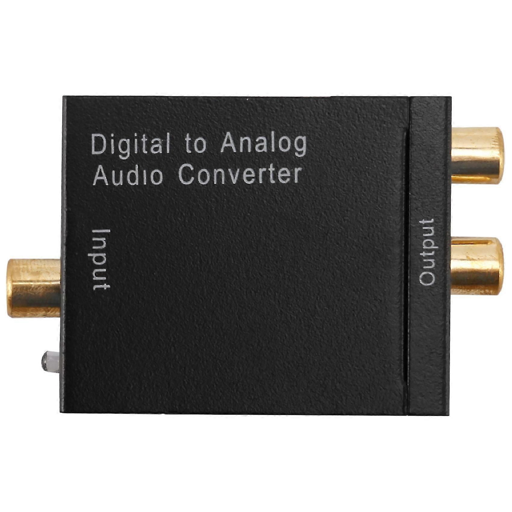 Digital Optical Coaxial Toslink Signal To Analog Audio Converter Adapter Rca Sv