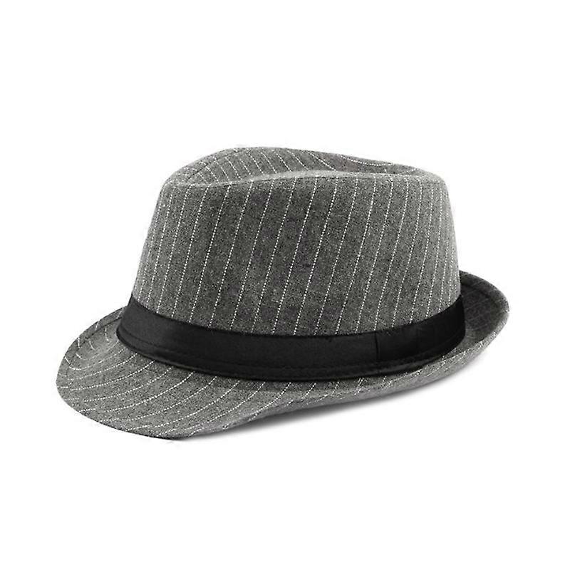MIMIGO 3 Cores Unisex Clássico 20s Manhattan Lã Algodão Fedora Chapéu com Banda Casual Jazz Lã Cap