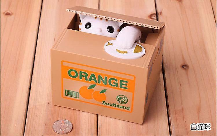 Cute Cat Piggy Bank: Automatic Coin Saving, Adorable and Fun