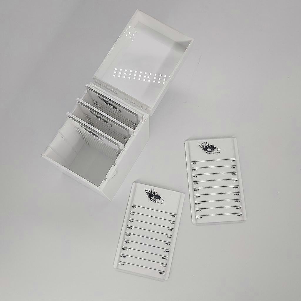 Eyelashes Case Dustproof Durable Fake Eyelash Extension Tools Holder Box - White