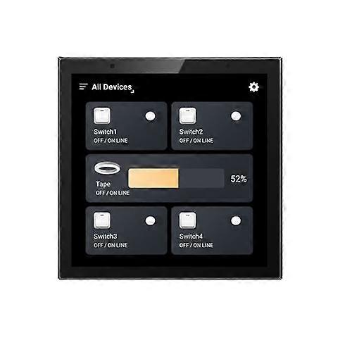 Tuya Smart Life Central Control Multi-function Touch Panel with Zigbee Gateway Function Scene Linkage Set automao residencial