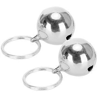 Rust Resistant Copper Bells for Dog Cat Collar Decoration - 2pcs Crisp Sound Round Design