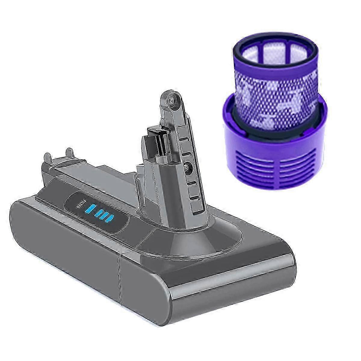 Replace V10 Battery Adapter 25.2V+Filter compatible with V10 SV12 V10 V10 Animal Absolute Reminder