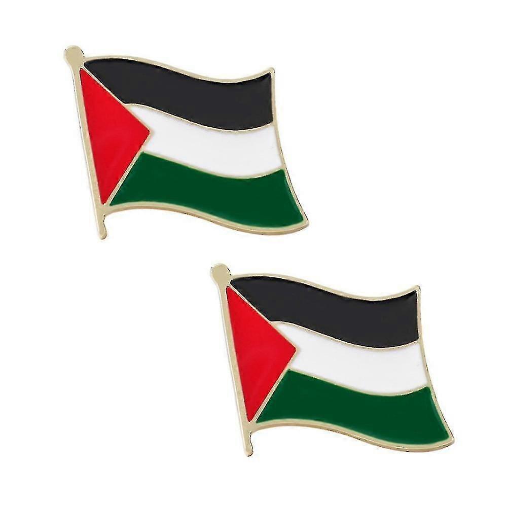 2-10 قطع فلسطين شارة العلم دبوس المينا الفلسطينية منظمة التحرير الفلسطينية غزة الضفة الغربية
