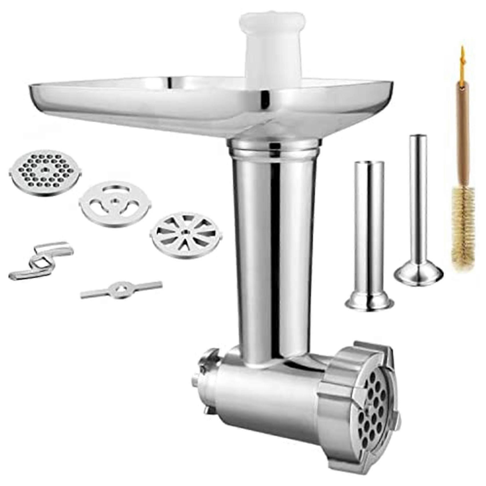 ملحق مفرمة اللحم مناسب ل 2 خراطيم تعبئة و 4 ألواح طحن